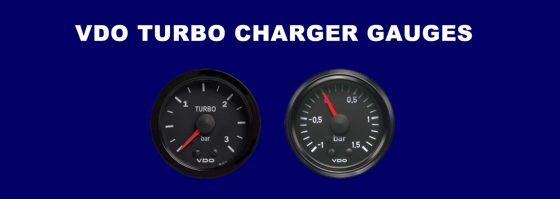 VDO Turbo Charger gauges banner
